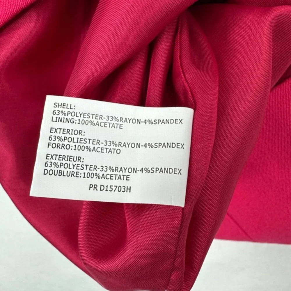 Insight New York Womens Fuchsia Pink Square Neck Sheath‎ Dress PR D15703H NWT 2